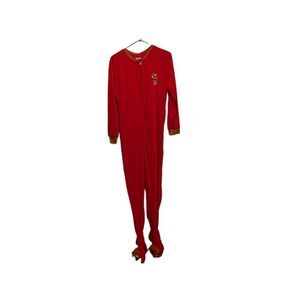 Ladies size medium Rudolph footed pajamas.